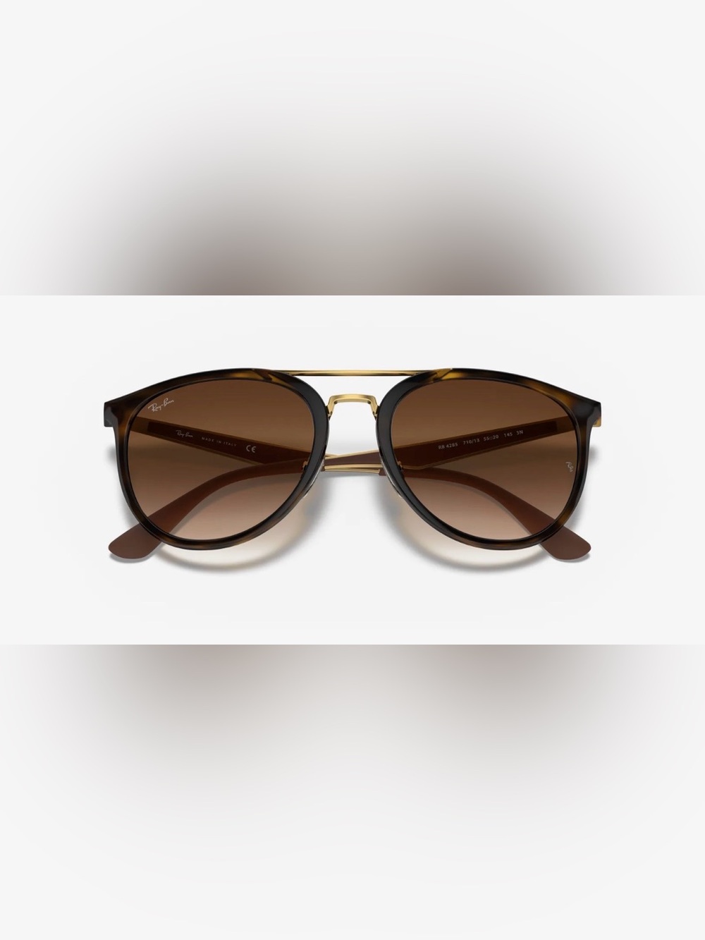 Ray-Ban Brown Tortoiseshell Frame with Gold Bridge Sunglasses